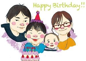 似顔絵師明浩さんの作品（似顔絵グラフィックス）