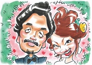 似顔絵師ひでおさんの作品（似顔絵グラフィックス）