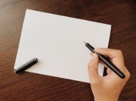 名前を書く