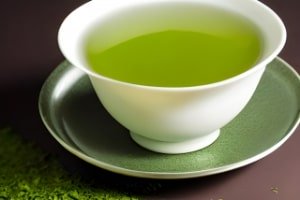 お茶の入った湯呑