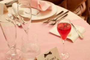 結婚式のテーブル