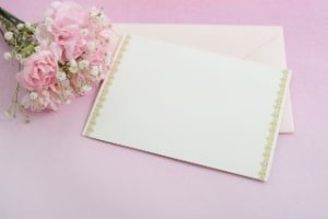 かわいいメッセージカード