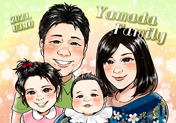 おさとう誕生日に贈る似顔絵