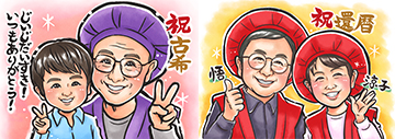 似顔絵師ひまりの作品
