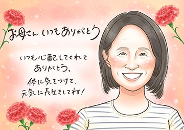 ももの似顔絵